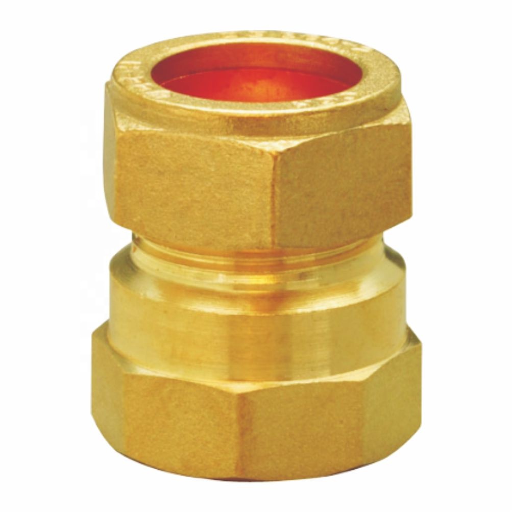 thumbnail image 2 of Brass Pipe Union Connector - 1PT Female Threaded Fitting 48mm - Uxcell 2 of 5