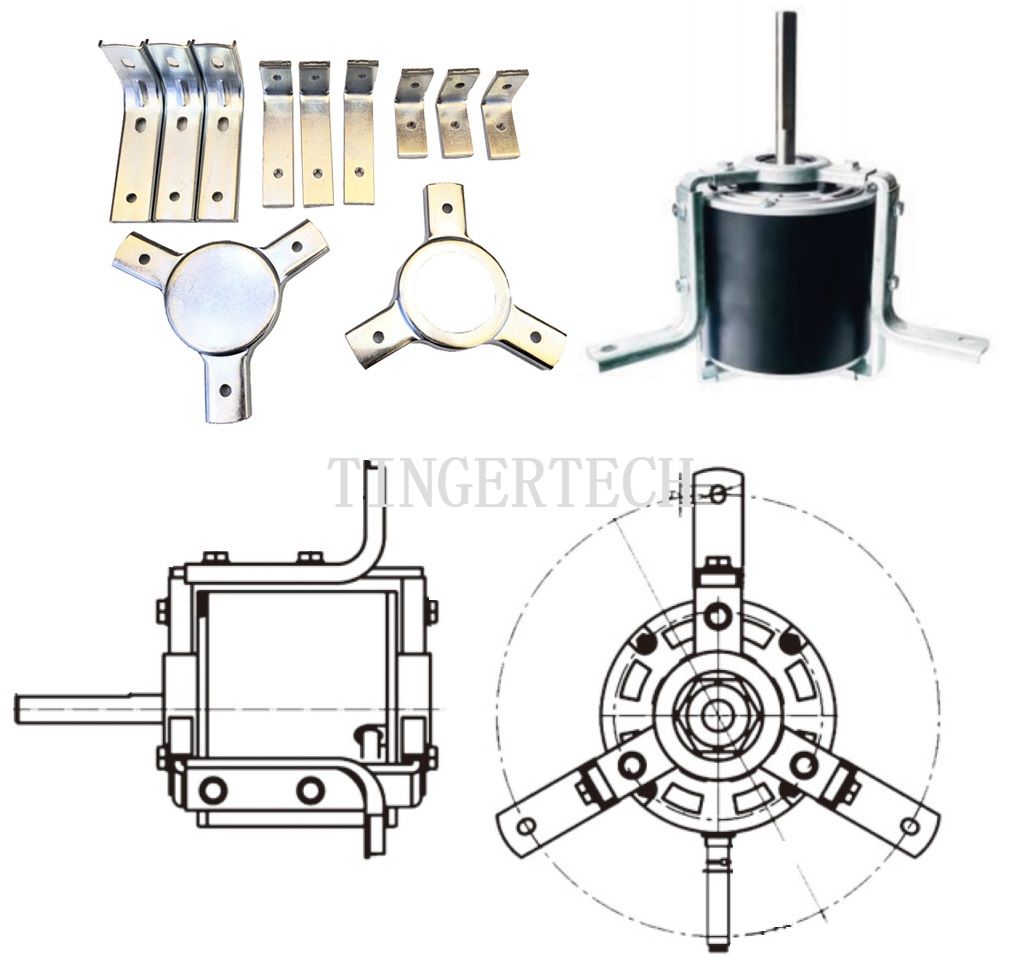 Condenser Fan Motor Mount Kit,Centrifugal Fan Motor Support fits,Band Motor Mount Kit