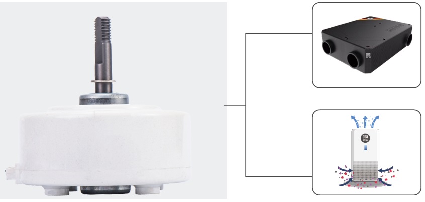 Resin Pack Brushless Fan Motors 310V, DC Motors