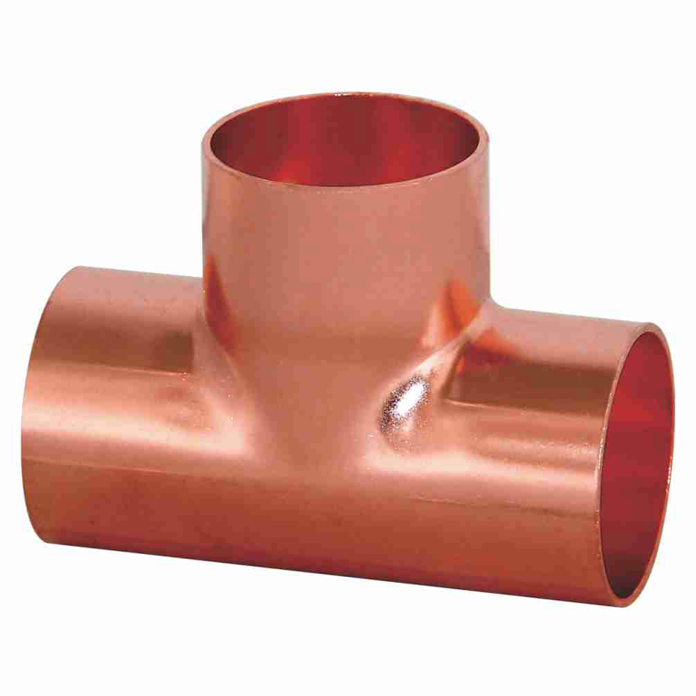 Hardware Fittings Three Way Plumbing Welding Copper Fitting Tee Pipe Connectors