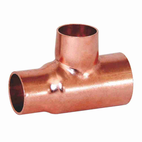 Refrigeration Parts Three Way Plumbing Welding Copper Fitting Tee Pipe Connectors Hardware Fittings Furniture