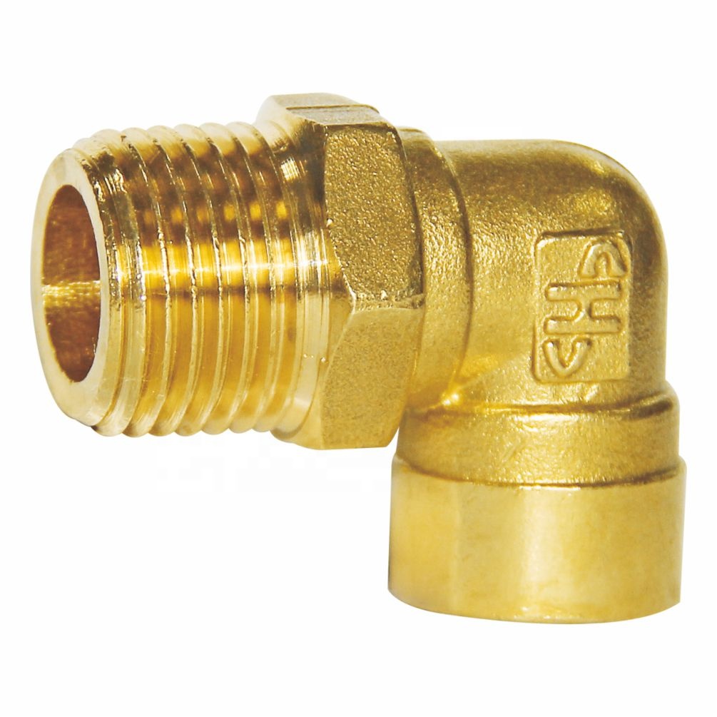 Female To Brass Connector Brass fitting pipe 90 degree Female and Male Elbow