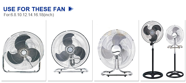 71 20mm Double Ball Bearing Copper Wire Wall Fan Motor (3)