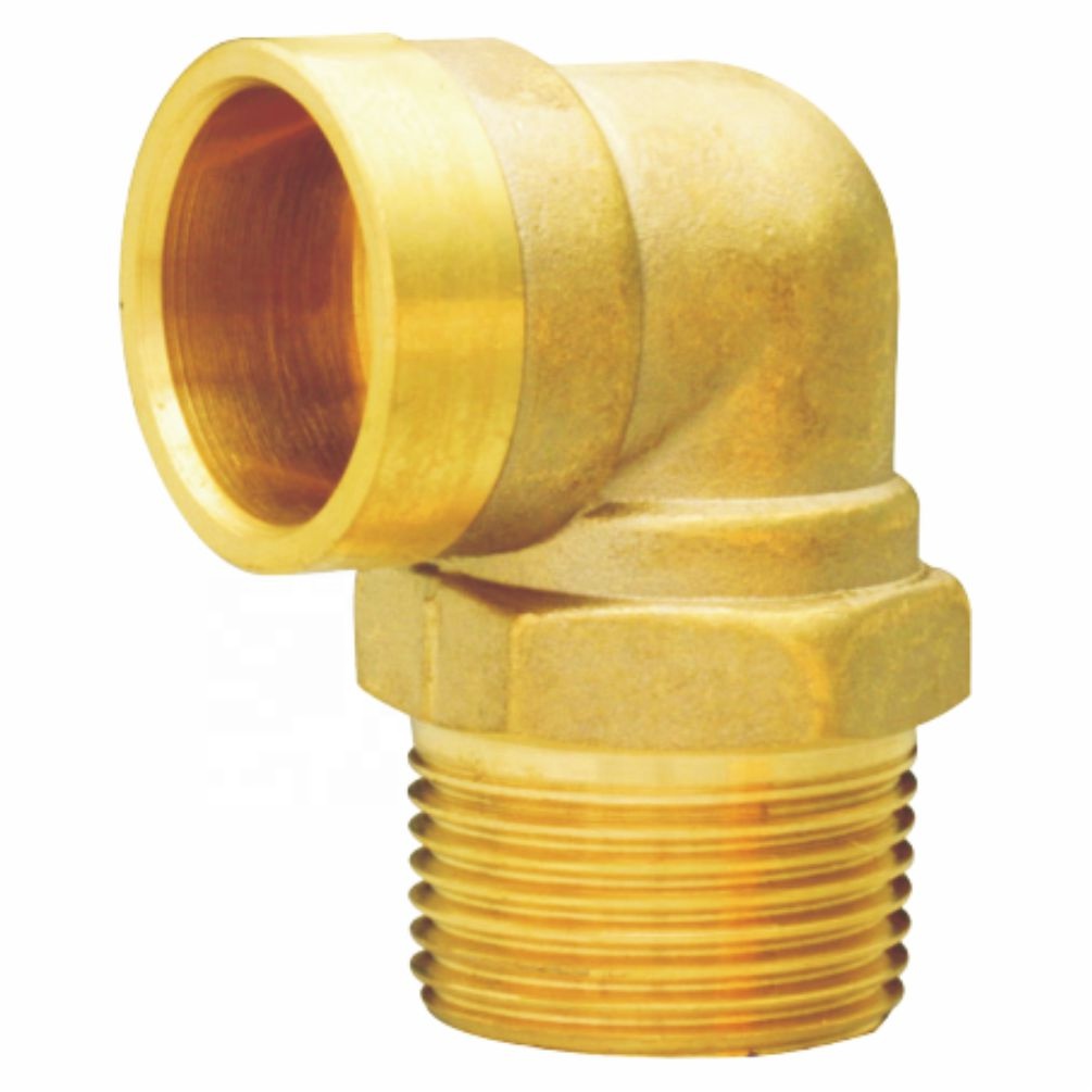 Male To Brass Connector Brass fitting pipe 90 degree Male to Brass Elbow
