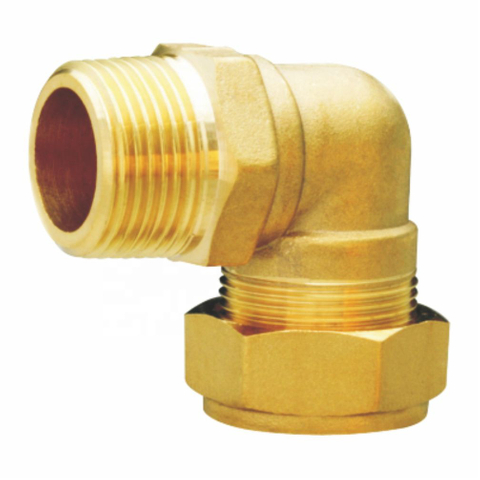 Female Connector Brass Pipe Fittings 90 degree Male and Brass Elbow