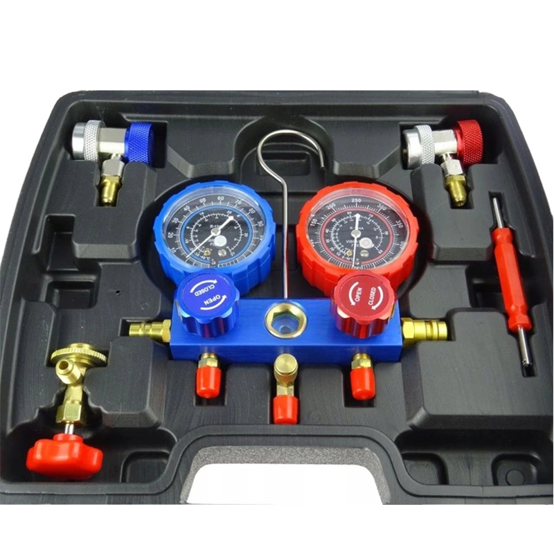 R134a Aluminum Body Manifold Gauge Set for Air Conditioner