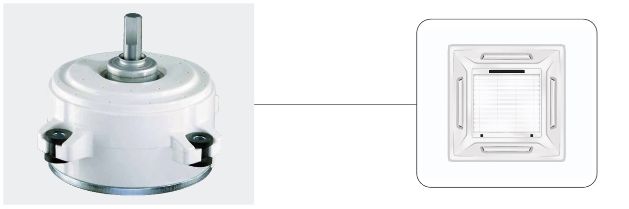 Resin Plastic Pack 310-340V EC DC Fan Motors