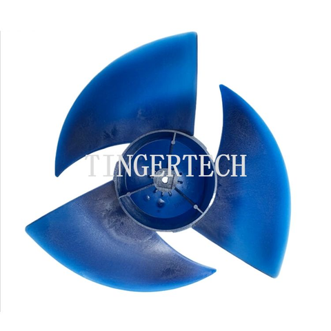 L&acirc;mina de ventilador 455 180 CCW para eixo de ar condicionado Media 12mm 3 l&acirc;minas