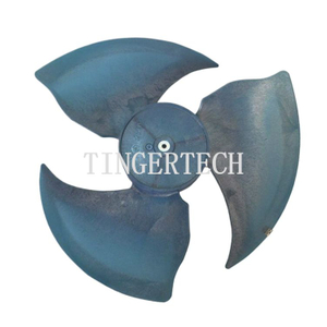 L&acirc;mina de ventilador 405 130 CW para eixo de ar condicionado Media 8mm 3 l&acirc;minas