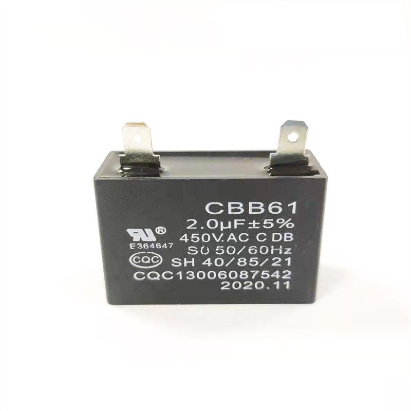Capacitor Ac Running CBB61 Capacitor Manufacturer 2.0μF±5%