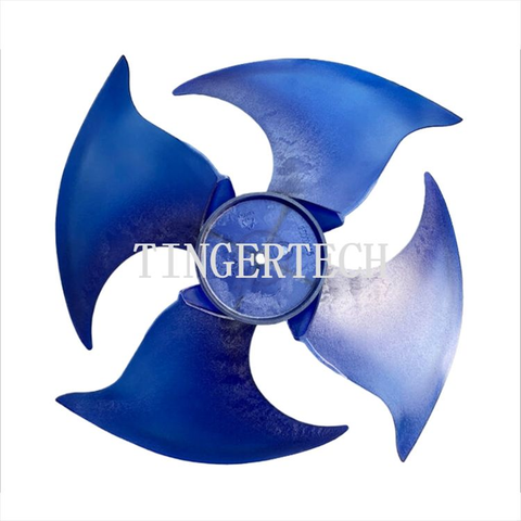 L&acirc;mina de ventilador 500 145 CCW para eixo de ar condicionado Media 12mm 4 l&acirc;minas